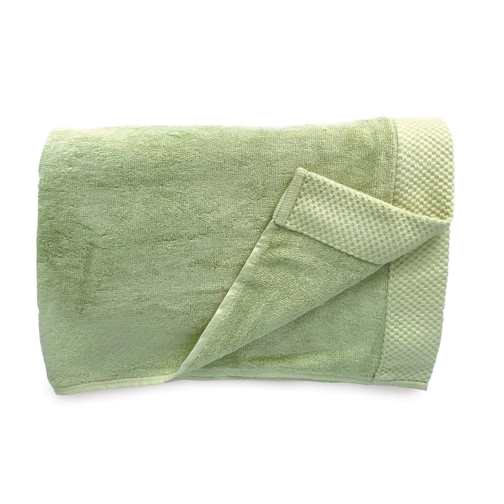 Luxury BAMBOO Bath Towel - Dry-Off Quickly, Stay Clean and Fresh, Resistant to Bacteria - 100% Cotton Towel - Sage