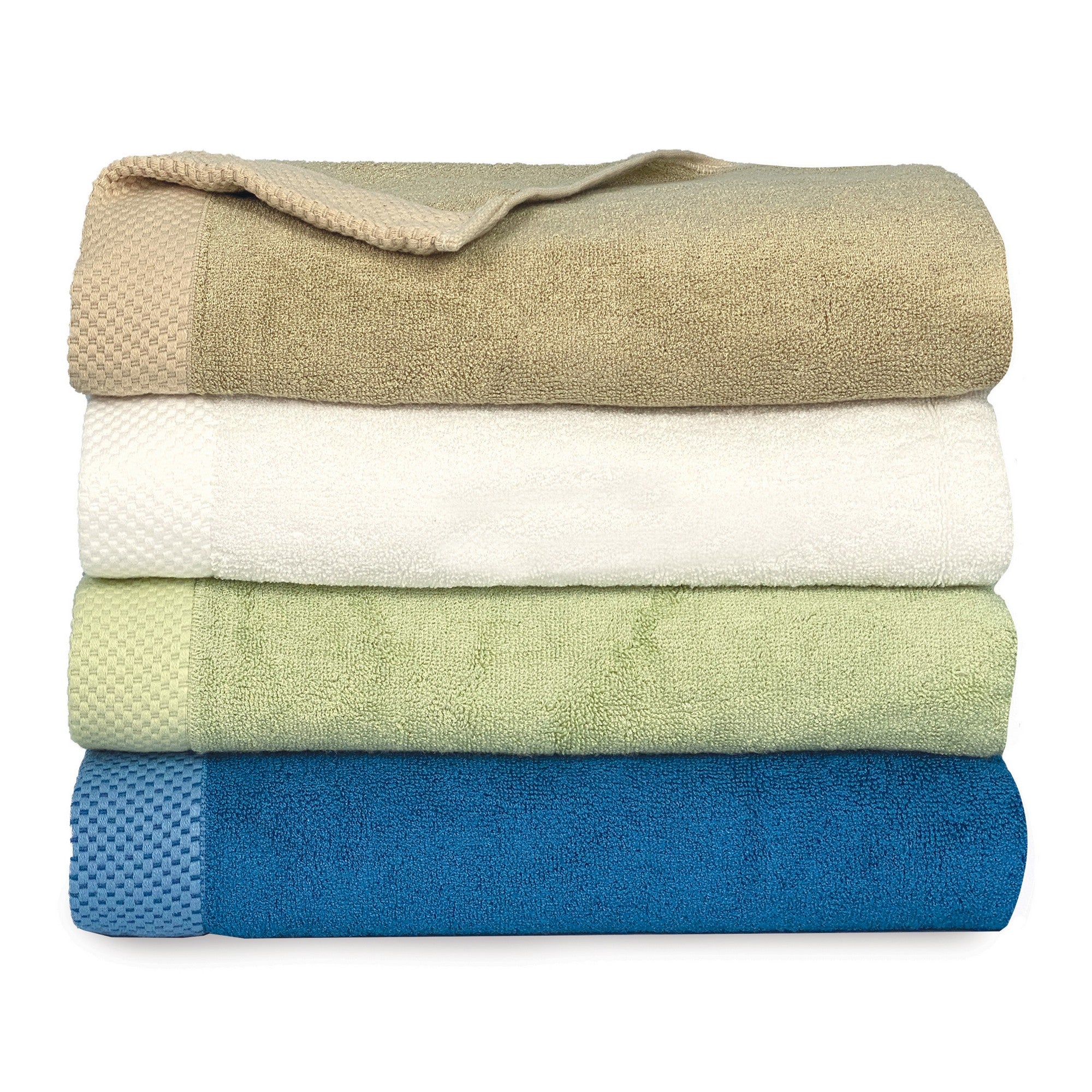 Luxury BAMBOO Bath Towel - Spa-Quality Softness, Resistant to Bacteria, Odor and Mildew- Ordinary Cotton Towels - Indigo