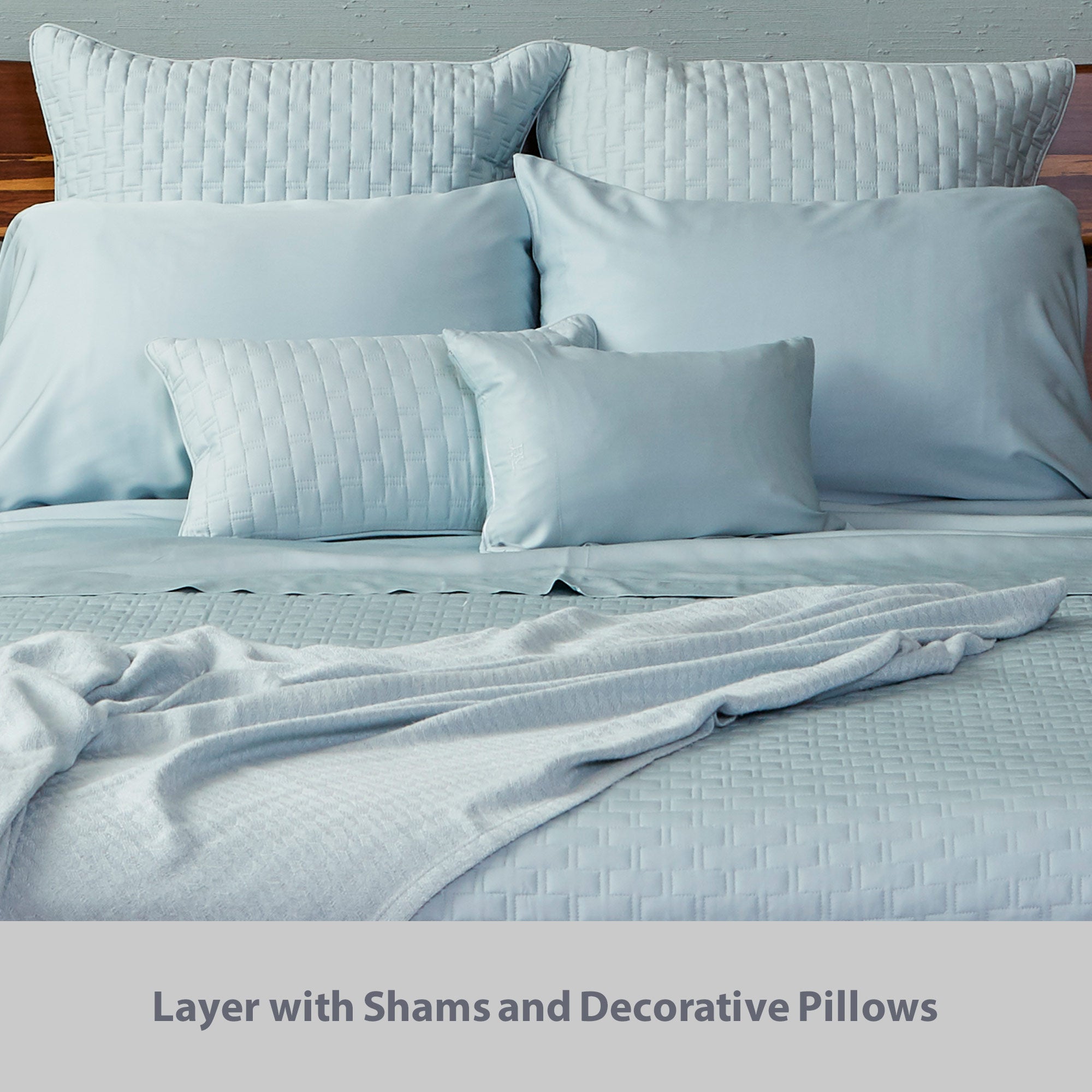 BAMBOO Pillow Case Set - Luxurious, Hypoallergenic Bed Cover Sets - Made from 100% Bamboo - Sky