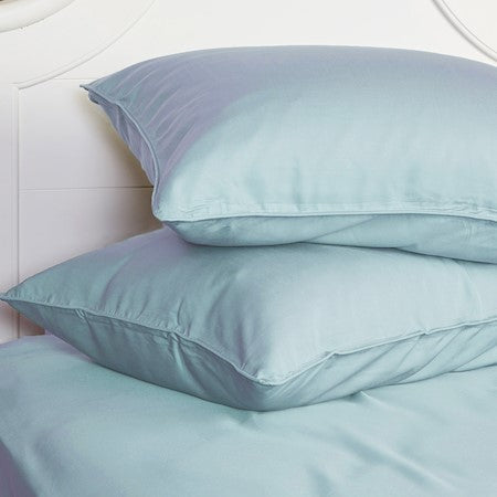 100% BAMBOO Standard Shams - Soft, Hypoallergenic and Comfortable Pillow Cover Sets - Sleep and Cool - Sky