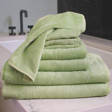 Luxury BAMBOO Towel Set 8Pcs -  Incredibly Soft, Hypoallergenic  and Extra Gentle to Skin and Hair -  Sage