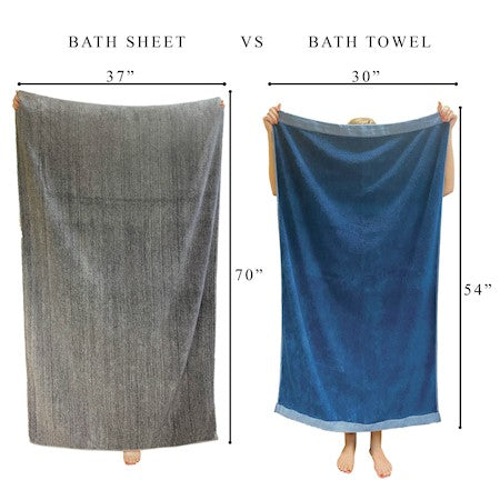MELANGE Bamboo Bath Sheet - Stay Fresher Longer, Perfect for Sensitive Skin - 100% Cotton - Sand