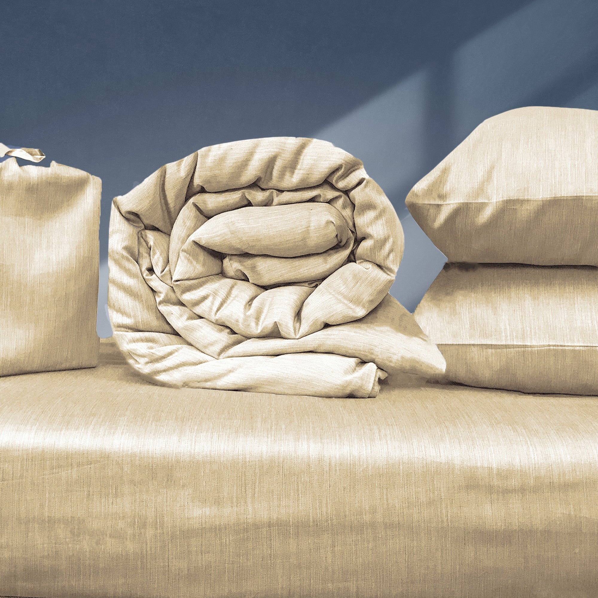 MELANGE Bamboo Duvet Bed Sets - Sand