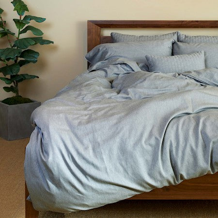 Melange Duvet Covers - Resistant to Bacteria & Odors, Smooth, Non Irritated, Good for All Skin Types -Silver