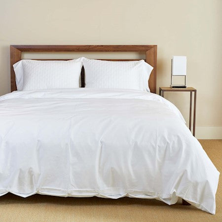 MELANGE Duvet Covers - Durable Tight Twill Weave, Non Irritated for Skin - Resistant to Bacteria & Odor for Better Sleep - Snow