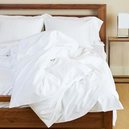 MELANGE Duvet Covers - Durable Tight Twill Weave, Non Irritated for Skin - Resistant to Bacteria & Odor for Better Sleep - Snow