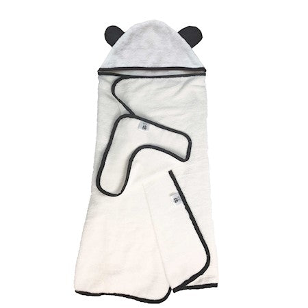 BAMBOO Hooded Bath Towel Set - Ultra Soft, Quick-Dry Hooded Towel - Resistant to Bacteria and Comfortable for Baby Sensitive Skin
