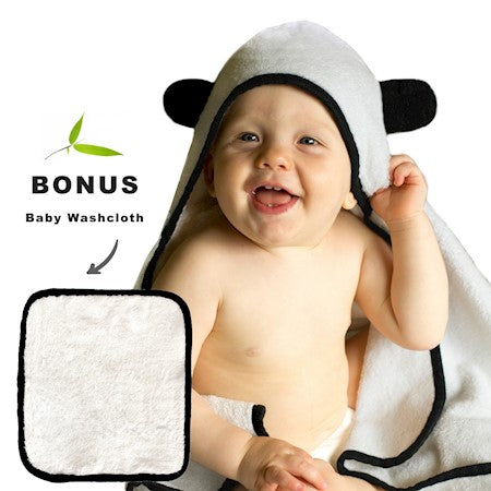 BAMBOO Hooded Bath Towel Set - Ultra Soft, Quick-Dry Hooded Towel - Resistant to Bacteria and Comfortable for Baby Sensitive Skin