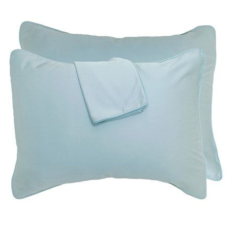 100% BAMBOO Standard Shams - Soft, Hypoallergenic and Comfortable Pillow Cover Sets - Sleep and Cool - Sky